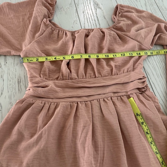 Elegant Tan Women's Dress - Picture 7 of 13